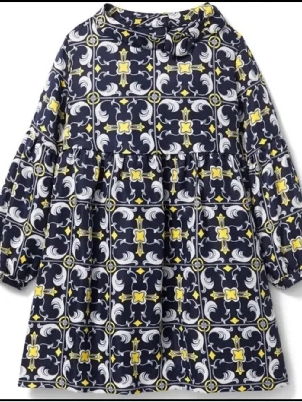 Janie and Jack Medallion Scarf Print Dress Resort Collection